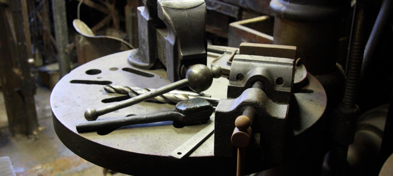 metal works table